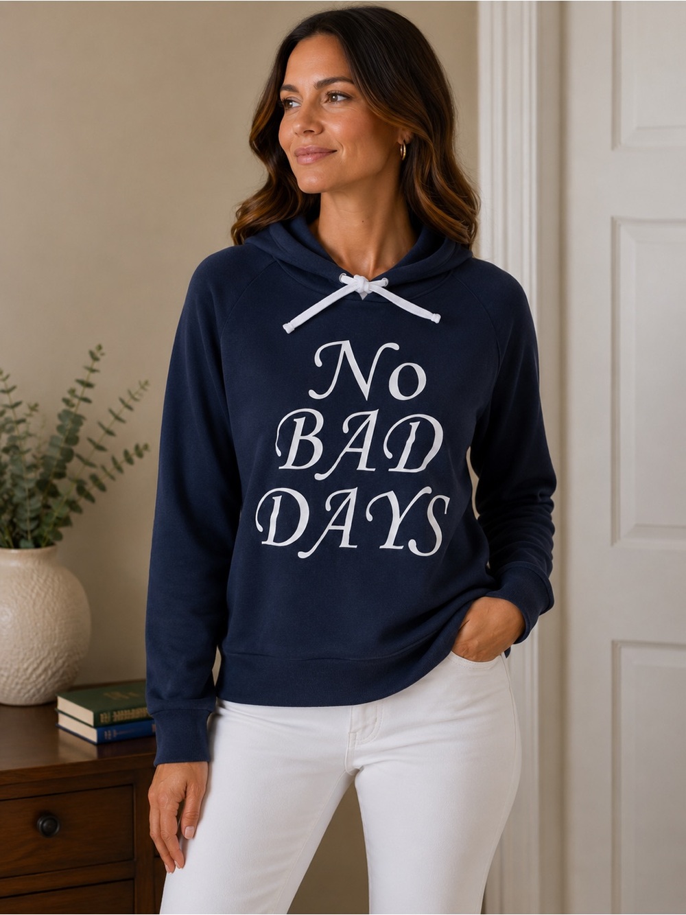 Women’s Venus Hooded Sweatshirt “No Bad Days” Size M